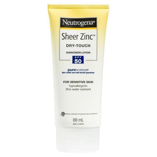 Neutrogena Sheer Zinc Dry-Touch Sunscreen Lotion SPF 50 88ml