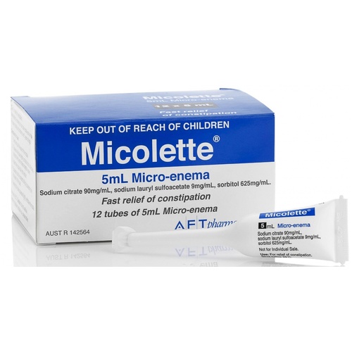 Micolette Micro Enema 4 x 5ml