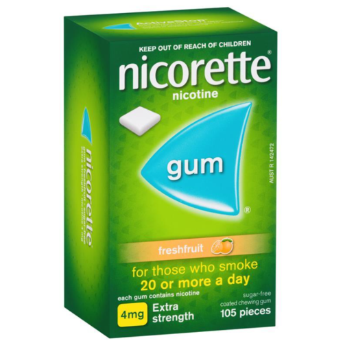 Nicorette Gum Fresh Fruit 4mg 105 Pieces