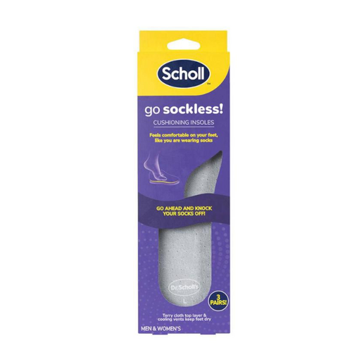 Scholl Go Sockless Cush Insole x3