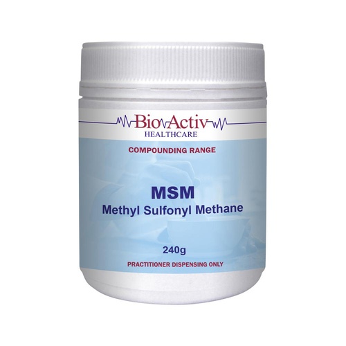 BioActiv Healthcare Compounding Range MSM Methyl Sulfonyl Methane 240g