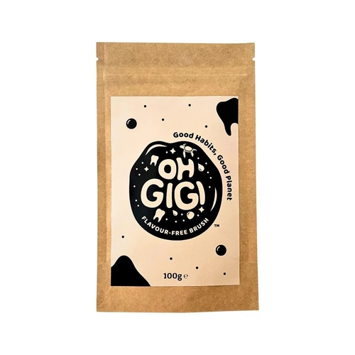 ohGiGi Tooth Powder Flavour-Free Brush Refill 100g