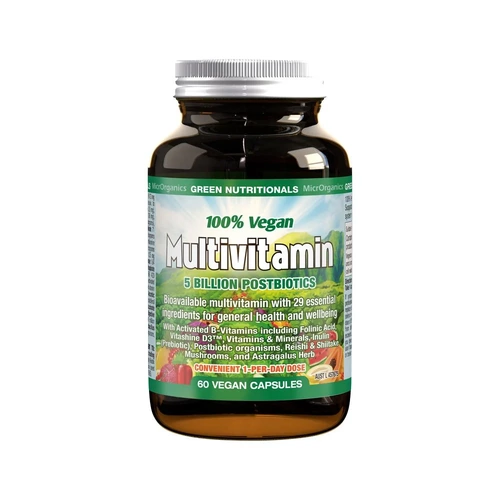 Green Nutritionals 100% Vegan Multivitamin 60 Veg Capsules