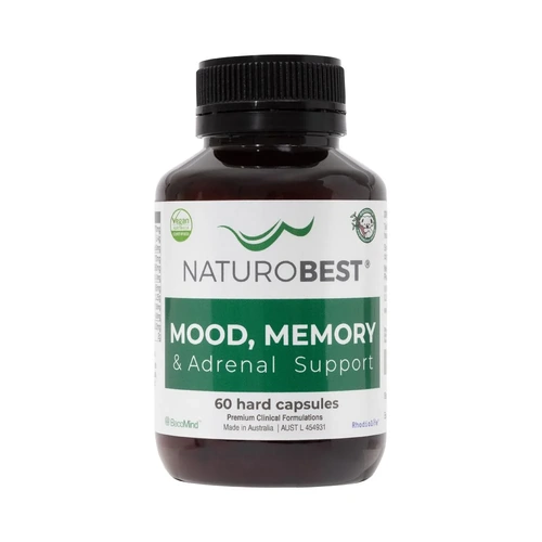 Naturobest Mood Memory & Adrenal Support 60 Capsules