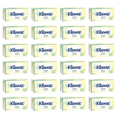Kleenex Eucalyptus Tissues 95 Sheets [Bulk Buy 24 Units]