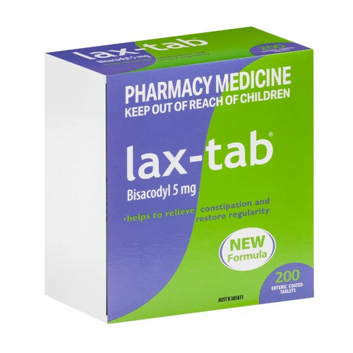 Lax Tab Bisacodyl Tab 5mg Blst 200
