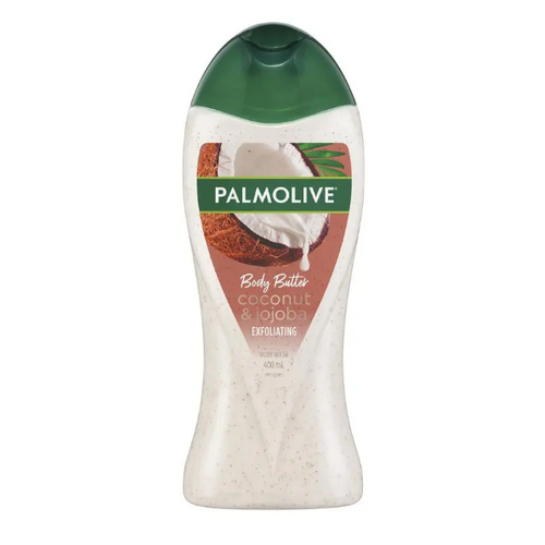 Palmolive Body Butter Coconut Scrub Exfoliating Body Wash 400mL