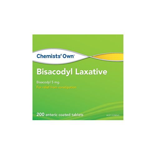 Chemists Own Bisacodyl Laxative 200 Tablets