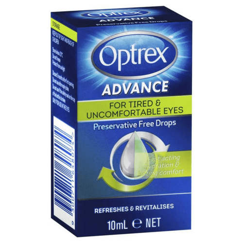 Optrex Advance For Tired Preservative Free Eye Drops 10ml