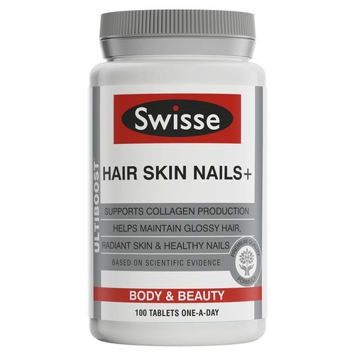 Swisse Ultiboost Hair Skin Nails+ 100 Tablets