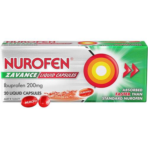 Nurofen Zavance Liquid 20 Capsules