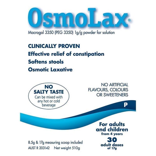 Osmolax Osmotic Laxative Powder 17g x 30 (Total 510g) 