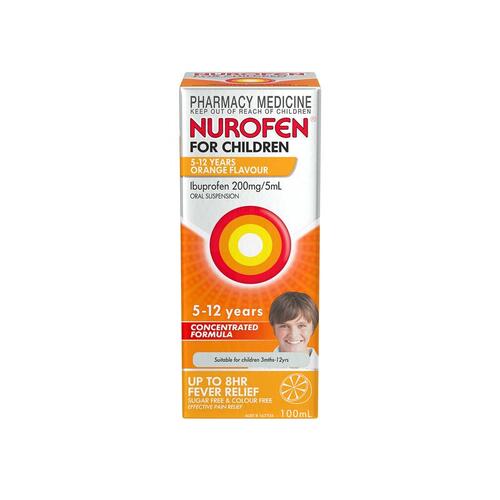 Nurofen for Children 5-12 Years Orange 100mL (S2)