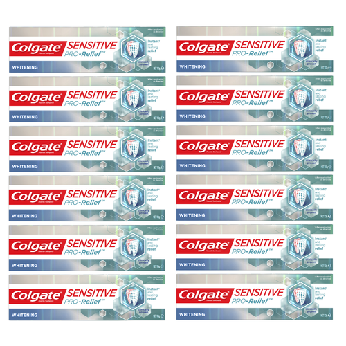 Colgate Sensitive Pro-Relief Whitening Toothpaste 110g  [Bulk Buy 12 Units]