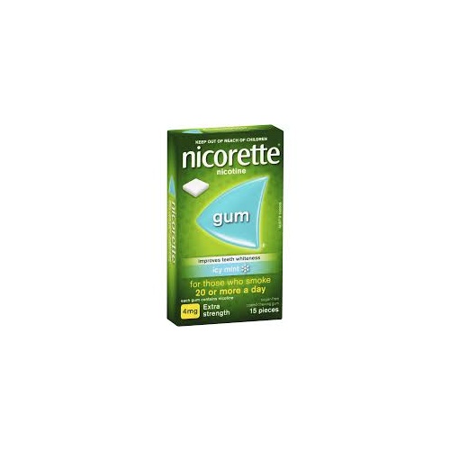 Nicorette Gum Icy Mint 4mg 15 Pieces