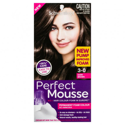 Schwarzkopf Perfect Mousse Dark Brown 3-0 Hair Colour