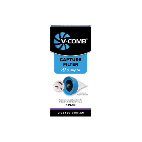 Licetec V-Comb Capture Filters A1 & Supra 6 Pack