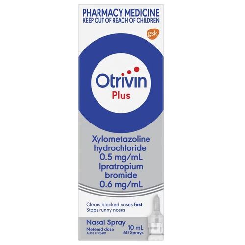 Otrivin Adult Plus Nasal Spray 10mL (S2)