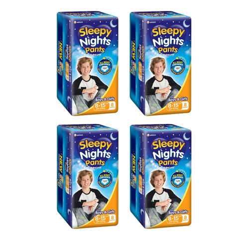BabyLove Sleepy Nights 8-15 Years Overnight Pants 8 Pack  [Bulk Buy 4 Units]