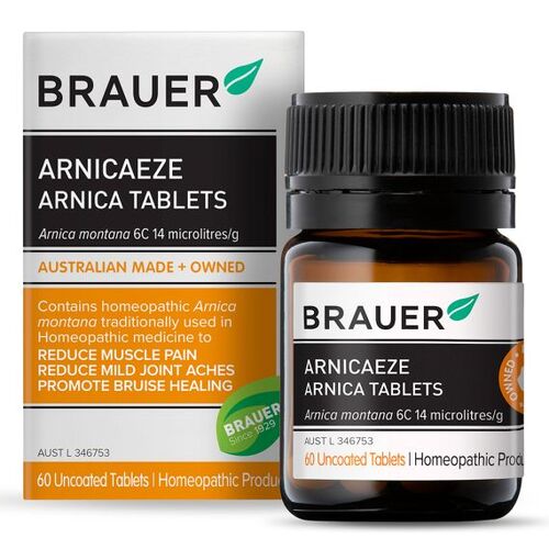 Brauer ArnicaEze Arnica 60 Tablets | For Muscle Pain & Bruising