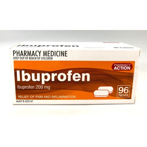 Pharmacy Action Ibuprofen 200mg 96 Tab (S2)