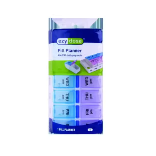 Ezy Dose AM/PM Travel Pill Pod Container Small