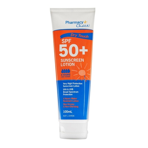 Pharmacy Choice Dry Touch SPF 50+ Sunscreen Lotion 100mL