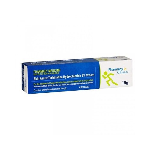 Pharmacy Choice Skin Assit Terinafine Hydrochloride 1% Cream 15g (S2)