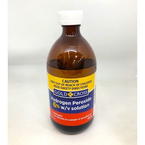 Gold Cross Hydrogen Peroxide 6% 20 Volume 400mL [Australia Only] (S5)