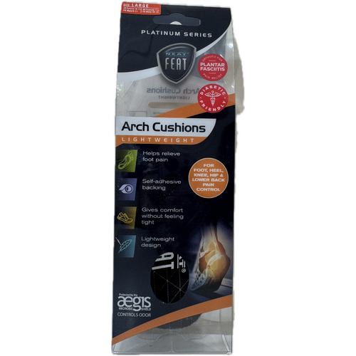 Neat Feat Orthotics Footcare Arch Cushions Large