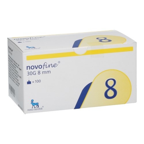 Novofine 30g Tip 100 Needles (No. 8) (0.3 x 8mm)