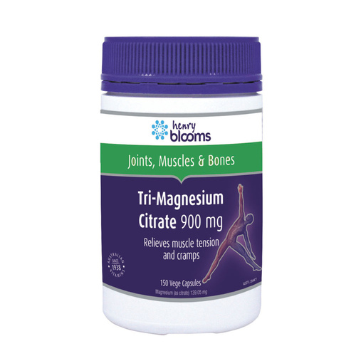 Henry Blooms Tri Magnesium Citrate 900mg 150 Capsules
