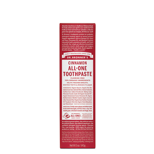 Dr. Bronner's Toothpaste (All-One) Cinnamon 140g
