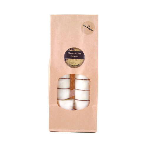 Livinia Naturals Soy Tea Light Candles x 12 Pack