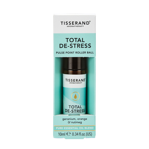 Tisserand Essential Oil Blend Roller Ball Total De-Stress 10ml