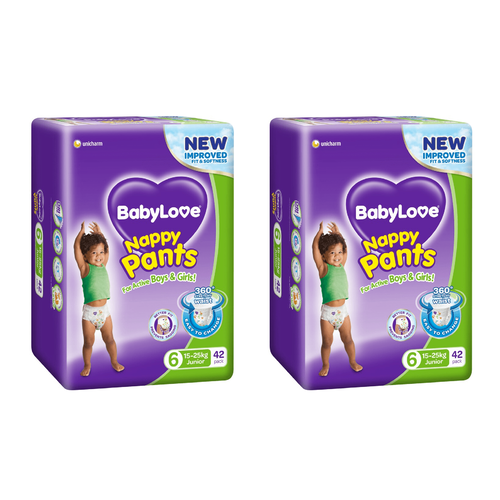 BabyLove Nappy Pants Jumbo Junior 42 Pack [Bulk Buy 2 Units]