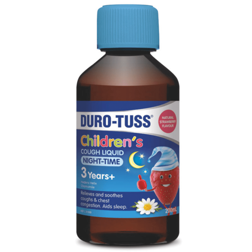 Duro-Tuss Childrens Cough Night Strawberry Liquid 200ml
