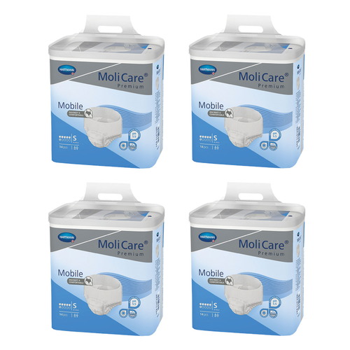 Molicare Premium Mobile 6 Drops Small 14 Pack [Bulk Buy 4 Units]
