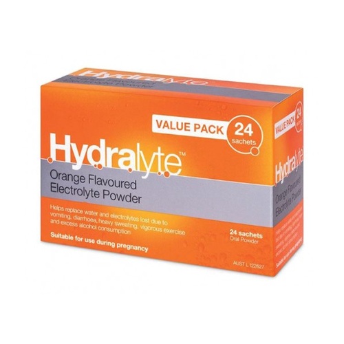 Hydralyte Value Pack Powder Orange 4.9g x 24 Sachets