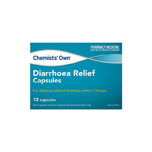 Chemists' Own Diarrhoea Relief 12 Capsules (S2)