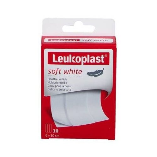 LEUKOPLAST soft white plaster 6 cm x 10 cm 10Pack