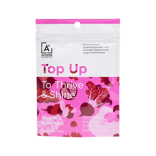 Activated Nutrients Organic Top Up Women's Superfood Multivitamin+ (To Thrive & Shine) 56g