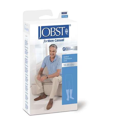 Jobst Men Casual Knee High 15-20mmHg Compression Socks