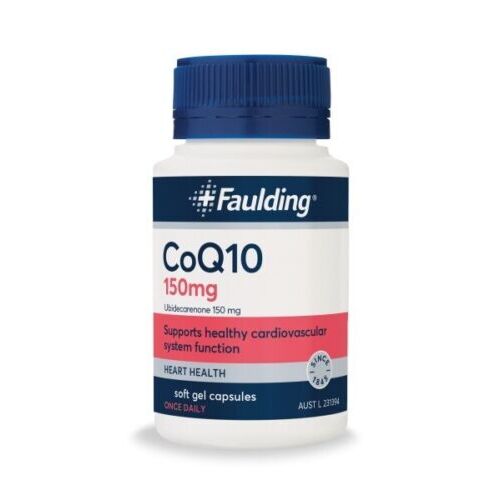 Faulding CoQ10 150mg 125 Soft Gel Capsules