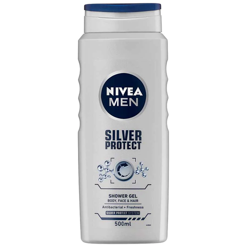 Nivea Men Shower Gel Silver Protect 500ml