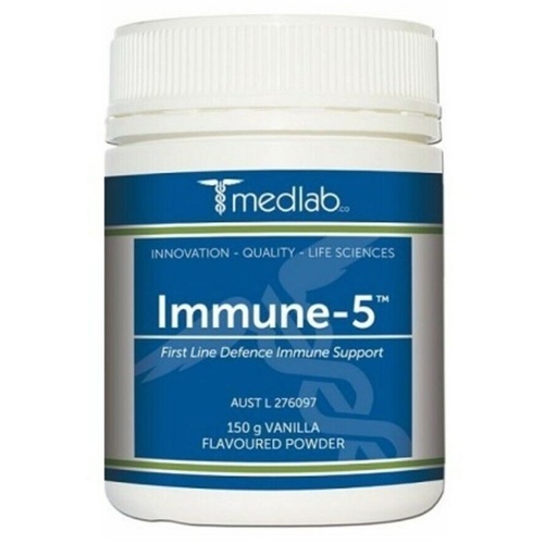 Medlab Immune-5 150g Vanilla Flavoured Powder