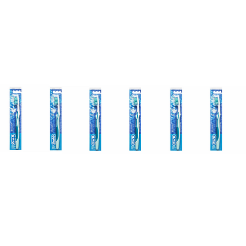 Oral-B 3D White Manual Toothbrush - Medium [Bulk Buy 6 Units]