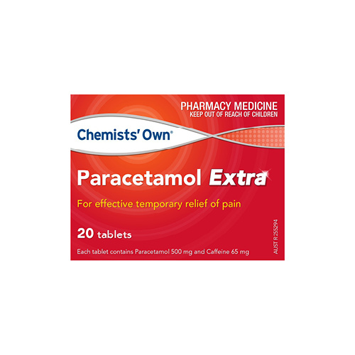 Chemists Own Paracetamol Extra 20 Tablets (S2)