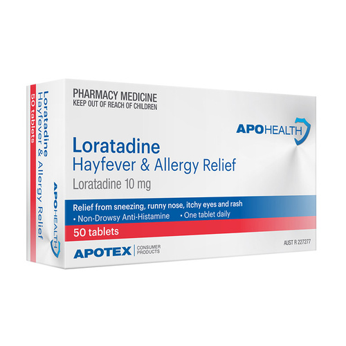 APOHEALTH Loratadine 10mg 50 Tablets (S2)