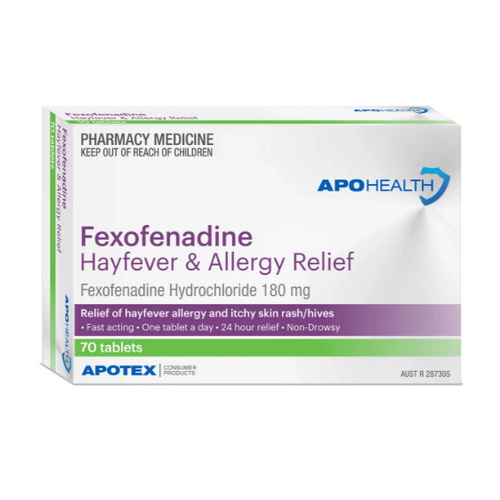 APOHEALTH Fexofenadine Tab 180mg 70 Tablets (S2)